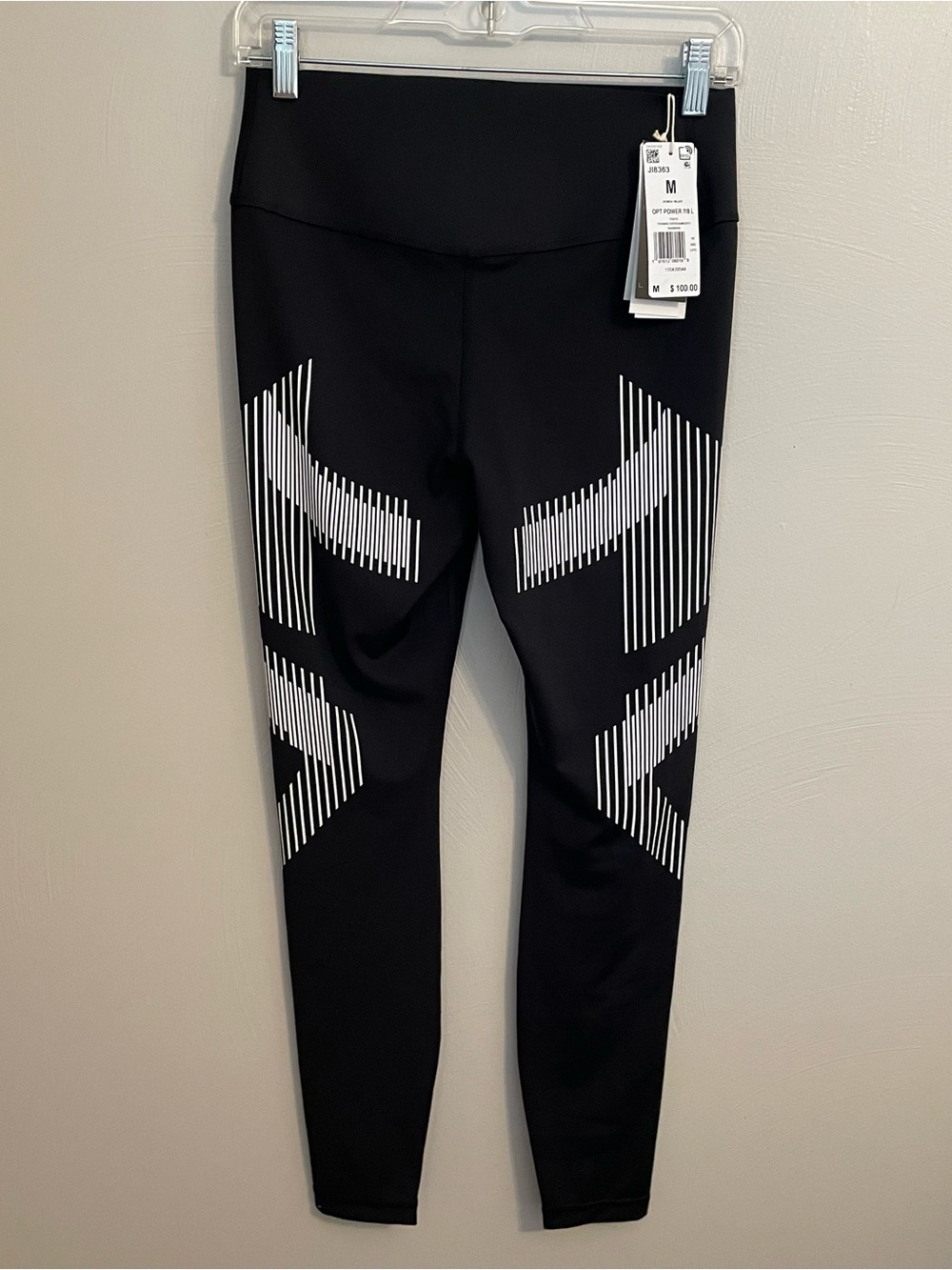 Adidas OPT Power 7/8 Legging Black and White NWT Size Medium